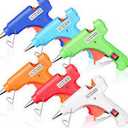 Mini Hot Glue Gun Kit 8 Pieces Hot Melt Gun Crafts for Kids School Craft Project DIY Arts and Home Quick Repairs (20 Watts,Multicolor)