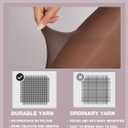 Indestructible Tights for Women, Rip Resistant Durability T-Crotch Pantyhose Semi Sheer High Waist Stockings (Brown, S)