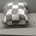 Electric Heated Blanket Full Size 72"84" with 9 Heating Levels & 1-10Hs Auto Off, Checkered Plaid Double Sided Sherpa, Energy Efficient, Machine Washable, for Couch & Bed, Light Gray,15-plaid Gray & White