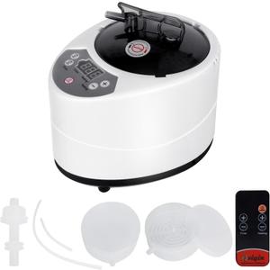 3L Sauna Steamer, Fcc Certified 3L & 1200W Steam Generator, Sauna Steamer Machine with Remote Control, Portable Sauna Steamer with Sturdy Lid And Explosion-Proof Interior, White