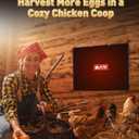 PETNF Chicken Coop Heater 140 Watts Radiant Heat Chicken Heater Energy Efficient Design Safer Than Brooder Lamps Heater for Chicken Coop, Heating Wire UL-Compliant Two Ways to Use, 11.81''x15.74''