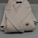 IDEALSANXUN Womens Long Wool Coat for Women Fall Winter Trench Coat Trendy Jackets, Size XL (Beige)