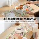 AUPET Leather Large Mouse Pad Desk Blotters  35 x 17in Cute Desk Mat with PU Surface, Non-Slip Desk Pad Protector,Waterproof Desk Writing Pad for Office Home (Beach Sunbathing)