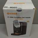 oneisall Cordless WiFi Automatic Cat Feeder, Rechargeable 100-Day Battery Operated Pet Feeder, 20 Cups/5L Timed Cat Food Dispenser for Large Kibble, Smart App Control (Black)