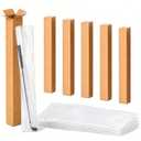 ZENANBiBi 10 Pack Golf Club Shipping Boxes, 4"L X 4"W X 48"H Corrugated Cardboard Golf Club Box with 48"L x8"W Clear Bubble Out Bag, Golf Club Boxes for Shipping/Packaging/Moving/Mailing/Storage