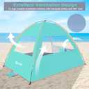Gorich Beach Tent Sun Shelter for 3-10 Person with UPF 50 UV Protection, Lightweight & Easy Setup Beach Shade Canopy, Portable Beach Shade Tent Beach Cabana
