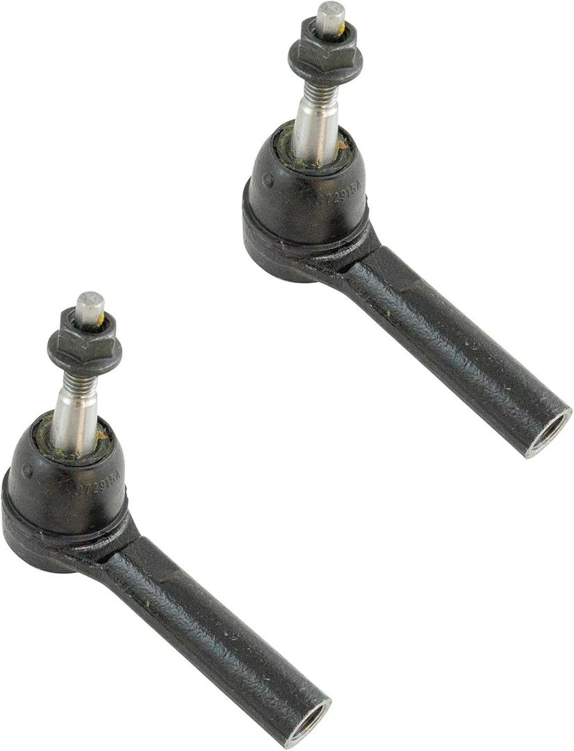 TRQ Front Outer Tie Rod Set Compatible with 2011-2016 Buick LaCrosse 2012-2017 Regal Verano 2011-2015 Chevrolet Cruze 2016 Cruze Limited 2014-2019 Impala 2013-2015 Malibu Malibu Limited Volt