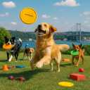 4 x Dog Frisbee  Soft Rubber Flying Disc Toy for Small Dogs, 9 Yellow  Safe, Lightweight & Fun