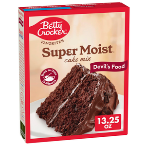 Betty Crocker Favorites Super Moist, Devil's Food, Cake Mix, 13.25 oz, EXP DEC222026