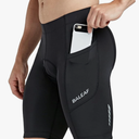 baleaf Men's Padded Bike Shorts Cycling Road Biking Riding Bicycle Cycle Wear Po ckets UPF 50+ MTB Accessories Tights, S, Black