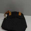 Corduroy Insulated Lunch Bag for Women Teen Girls, Portable Adult Lunch Box, Reusable Tote Cooler Bags, Lightweight Womens Lunch Bags with Front Pockets for Work School Picnic Travel, Black