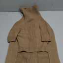 IECOii XXL Dog Sweater,Thermal Knit Big Dog Sweater with Sleeve,Pet Turtleneck Doggy Sweatshirt for Extra Large Dogs Boy Girl,Stretchy Large Dogs Cold Weather Outfit Pitbull Clothes,(Camel,XXL)