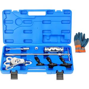 Rear Axle Bearing Remove Puller Tool Kit, Slide Hammer and Bearing Remover Set with Slide Hammer Yoke and 3 Rear Axle Puller Adapters, 1" to 2-7/8" IDs