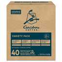 Caribou Coffee Single Serve Keurig K-Cup Pod Variety Pack, Light, Medium, and Dark Roast Coffees, 40-Count Box(Pack of 1) (EXP 08/26/25)