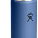 Hydro Flask Water Bottle - Insulated Stainless Steel - Wide Mouth Flex Lid, Non Spill, Leakproof and Refillable in 20 Oz Harbor Blue