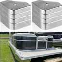 Pontoon Boat Aluminum Corner Cap Casting Suitable for 90 Rounded Corner, not 90 Right Angles.Height: 3-1/8" to 3-3/16" Top: 3-1/8" to 3-3/16"