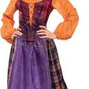 Disguise womens Mary Sanderson Costume, Deluxe Official Disney Hocus Pocus Costume Mary Dress (Women's Size Plus (18-20))