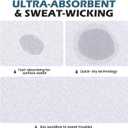 GXCROR Cooling Bandana Cap, Sweat Wicking Helmet Liners, Skull Caps, Doo Rag for Motorcycle, Bicycle, Running, Outdoor Work (White White)