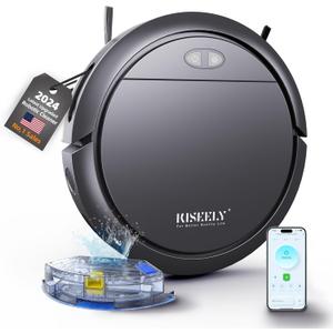 Robot Vacuum Cleaner with Mop, 4000Pa Robotic Vacuum with Self-Charging, App Control, Adjustable Suction Power Robotic Vacuum for Hard Floor, Pet Hair and Low-Piled Carpet (Black U18) Robot Vacuum Cleaner with Mop, 4000Pa Robotic Vacuum with Self-Charging, App Control, Adjustable Suction Power Robotic Vacuum for Hard Floor, Pet Hair and Low-Piled Carpet (Black U18)