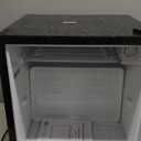 1.6 Cu.ft Mini Fridge with Freezer, Compact Single Reversible Door Refrigerator, Adjustable Thermostat, Ultra Quiet, Energy Efficient for Office, Dorm, Bedroom, Apartment -Black