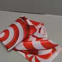 KUOAICY Swirl Candy Christmas Round Tablecloth White and Red Xmas Table Cover Washable Tablecloths for Kitchen Dining Party Home Decor 60 inch