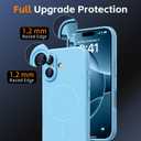 Magnetic for iPhone 17 Case, [Matte Solid Color] [Full Camera Protection] Protective Case for iPhone 17 - Light Blue