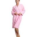 Turkuoise Soft & Absorbent Towel Robe, 100% Cotton Turkish Terry Cloth Kimono Bathrobes for Women, Size XXL, Pink