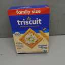 Triscuit Original Whole Grain Wheat Crackers, Vegan Crackers, Healthy Snacks, Lunch Snacks, Family Size, 12.5 oz (EXP 06/05/26)