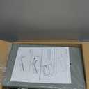 Kitstorack Under Bed Storage with Wheels 2Pack Height-adjustable Under Bed Storage Containers,Under Bed Shoe Storage Organizer with Clear Window&Label, Suitable for Clothes Storage, Gray (Grey)