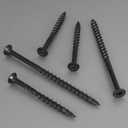 50-Piece Heavy-Duty Outdoor Deck Screw Set, #14 x 4-1/2 Inch Star Drive Wood Screws, Rust-Resistant Timber Screws for Wood, Log, and Landscaping Applications (#14 x 4-1/2 Black)