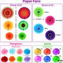 KatchOn, Cinco De Mayo Decorations Set - Pack of 37 | Fiesta Paper Fans, Fiesta Party Decorations | Mexican Banner, Cinco De Mayo Pom Poms | Star Fiesta Balloons and Swirls | Fiesta Decorations