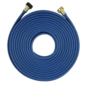 Garden Flat Soaker Hose 1/2 in x 50ft,More Water Leakage, Heavy Duty Metal Hose Connector Ends, Perfect Delivery of Water,Garden Flower Bed and Vegetable Patch,Landscaping, Savings 80% Water