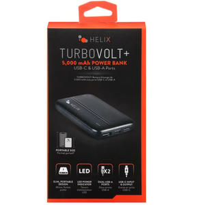 Helix Turbovolt+ 5000mAh Power Bank