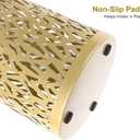 Metal Round Umbrella Stand Rack,Free Standing Umbrella Holder Bin, Canes Walking Sticks Holder for Entryway, Home, Office,Gold
