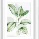 CORE ART 8x10 Floating Picture Frame, Double Plex Glass Floating Frame for 5x7,4x6 Pictures, Wall or Tabletop Display, White