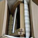 HomePop Upholstered Wood Apron Dining Chair - Taupe Stripe (Set of 2)