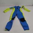 Hevto Wetsuits Kids Child Boy Girl Youth Toddler 2mm Neoprene Full Wet Suits Keep Warm Front Zip for Surfing Swimming Diving (K1-Green, 8)