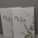 2 Pcs Botanical Canvas Wall Art Green Eucalyptus Leaves Picture Wall Decor Plant Watercolor Bathroom Poster Print for Toilet Laundry Clean Room Home Decoration