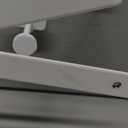 Wallniture Bali Cubicle Organizer, Metal Bookshelf with Buro Hanger Cubicle Hooks, White