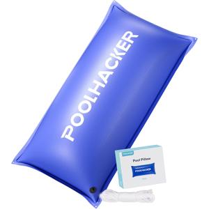 POOLHACKER Pool Pillows for Above Ground Pools, Winterizing Ice Equalizer 0.5mm Ultra Thick Pool Cover Air Pillow for Winter, Pool Closing Kit for Above-Ground Swimming Pool, 50ft Rope Included (4*8) (blue)