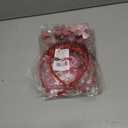 5 x Pink Heart Shape Headband Glitter Sunglasses Sequin Earrings Valentines Day Halloween Cosplay Costume Accessories Set