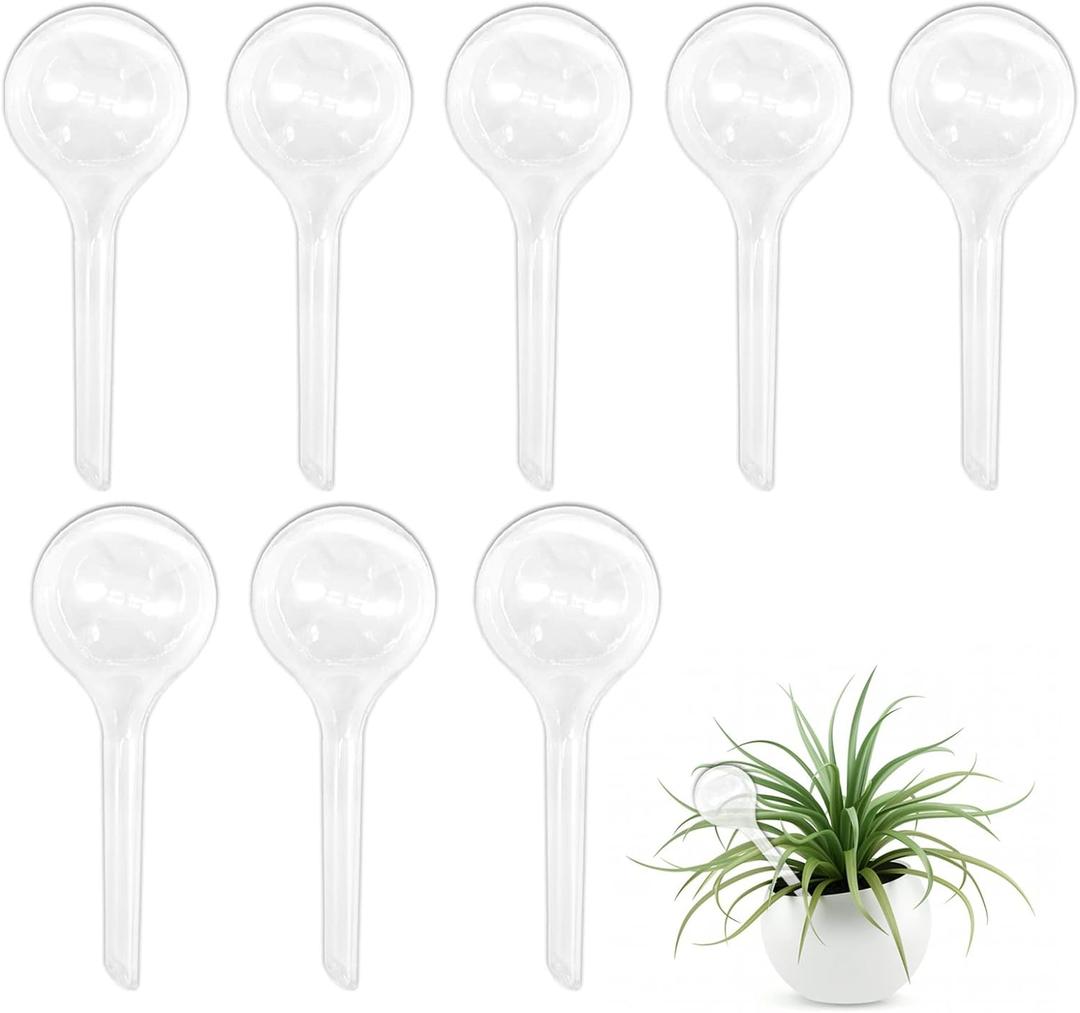 8 Pcs Clear Plant Watering Globes,Plastic Self-Watering Bulbs,Automatic Watering Globes,Garden Water Device for Plant Indoor Outdoor