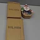 OurWarm 2 Pcs Wooden Christmas Ornaments, LED Light Wooden Hanging Ornaments Santa Claus Snowman Ornaments for Christmas Tree, Table, Hotel Window Display, Crafts Gifts for Xmas Party Decor