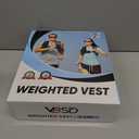VBSD Adjustable Weighted Vest for Women Men 4-10lb/11-20lb/20-32lb Vest with 6 Ironsand Weights Body Weight Vest with Reflective Strip for Running Walking Strength Training Workouts (Black)