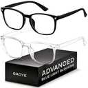 Gaoye Blue Light Blocking Glasses  Fashion Square Eyeglasses, Anti UV Ray Computer Gaming Glasses Blue Blockers for Women/Men