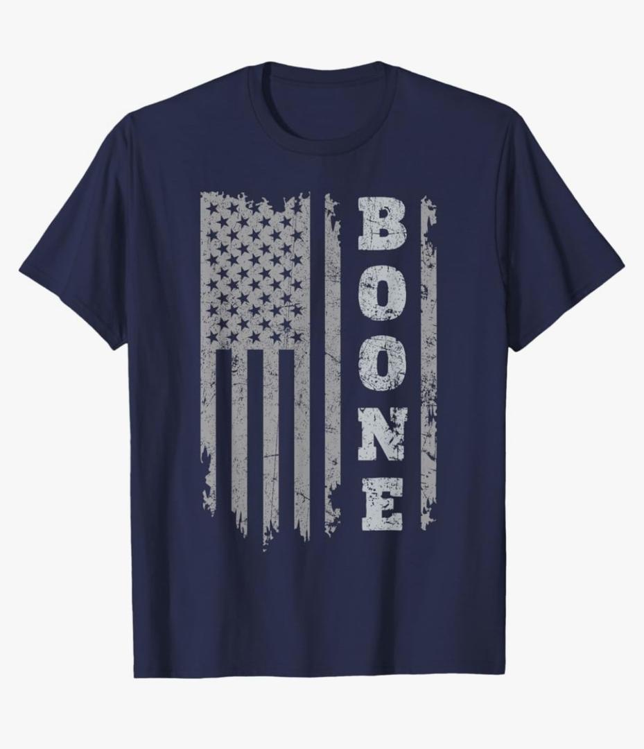 Boone Family Name I Love Boone For Kids Personalized Vintage T-Shirt, L Boone Family Name I Love Boone For Kids Personalized Vintage T-Shirt, L