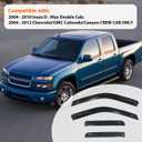 PLDDE in-Channel Rain Guards Compatible with 02-08 Dodge Ram 1500 Quad Cab