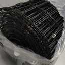 Welded Wire Fencing 36 Inch x 100 Foot, 2 Inch x 3 Inch 16GA Black Hardware Cloth PVC Coated Garden Border Fencing Roll Vinyl Coating Metal Wire Mesh for Yard Vegetable Goat Protection Poultry Netting