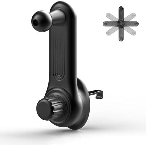 JCTRIWAY Car Vent Clip for Car Mount [Never Blocking] Universal Car Phone Holder Mount Vent Clip Replacement, 17mm Ball Joint Air Vent Clip for Car Fits Most Car Phone Holder and Wireless Car Charger
