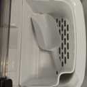 Nugget Ice Maker Countertop, 35.5Lbs/24Hrs Chewable Sonic Ice Machine with Self-Cleaning, Handle, Water Tank, Quiet Operation & Portable Pellet Ice Maker for Home, Office, Kitchen, Bar, Deep Black